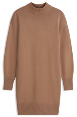 h&m oversized sweater dress Women's Navy blue Sweatshirt Loose fit with a round H&M Sweater Dress Try-On: Fall