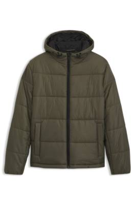 Hugo Regular-fit padded jacket with hood vinterjackor herr – bild 4