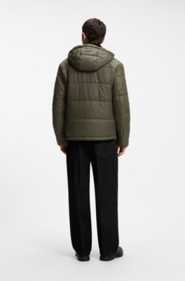 Hugo Regular-fit padded jacket with hood vinterjackor herr – bild 2