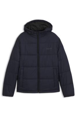 Hugo Regular-fit padded jacket with hood vinterjackor herr – bild 4