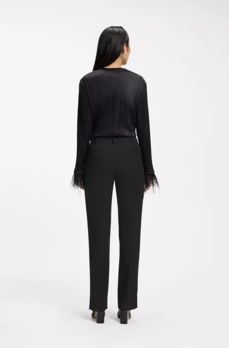 Pantalon de smoking Regular avec empiècements brillants