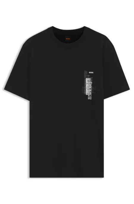 T-shirt en jersey de coton à imprimé graphique