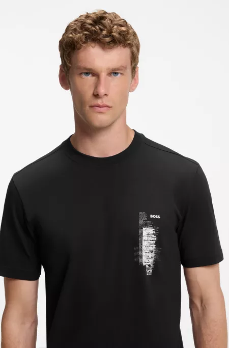 Cotton-jersey T-shirt with graphic print