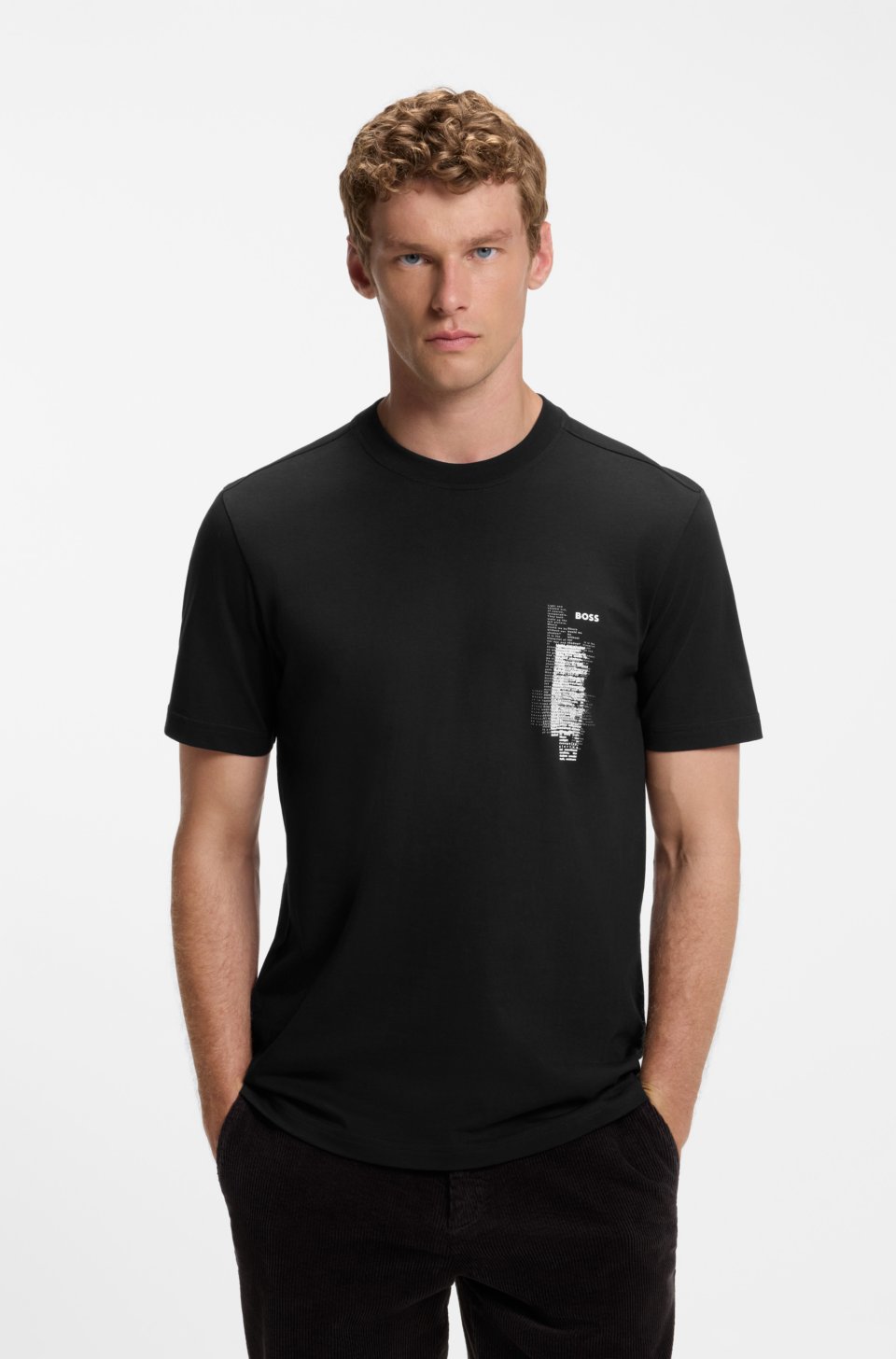 Cotton-jersey T-shirt with graphic print