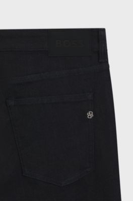 Delaware slim-fit jeans in indigo stretch denim, Dark Blue