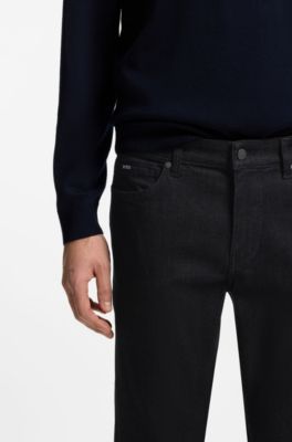Delaware slim-fit jeans in indigo stretch denim, Dark Blue
