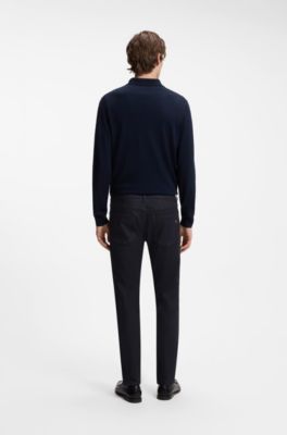 Delaware slim-fit jeans in indigo stretch denim, Dark Blue