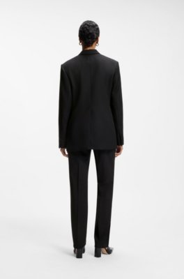 Boss Regular-fit tuxedo blazer in virgin wool dam – bild 2