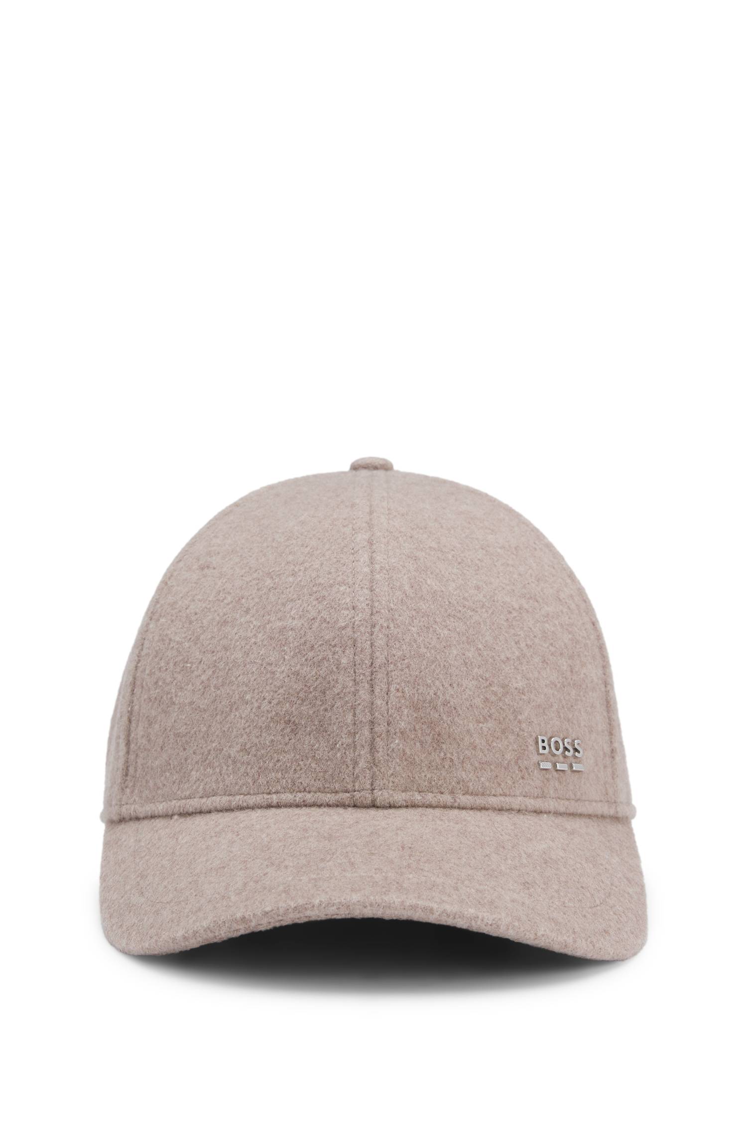 Boss Wool and silk blend cap with logo hardware kepsar herr – bild 4