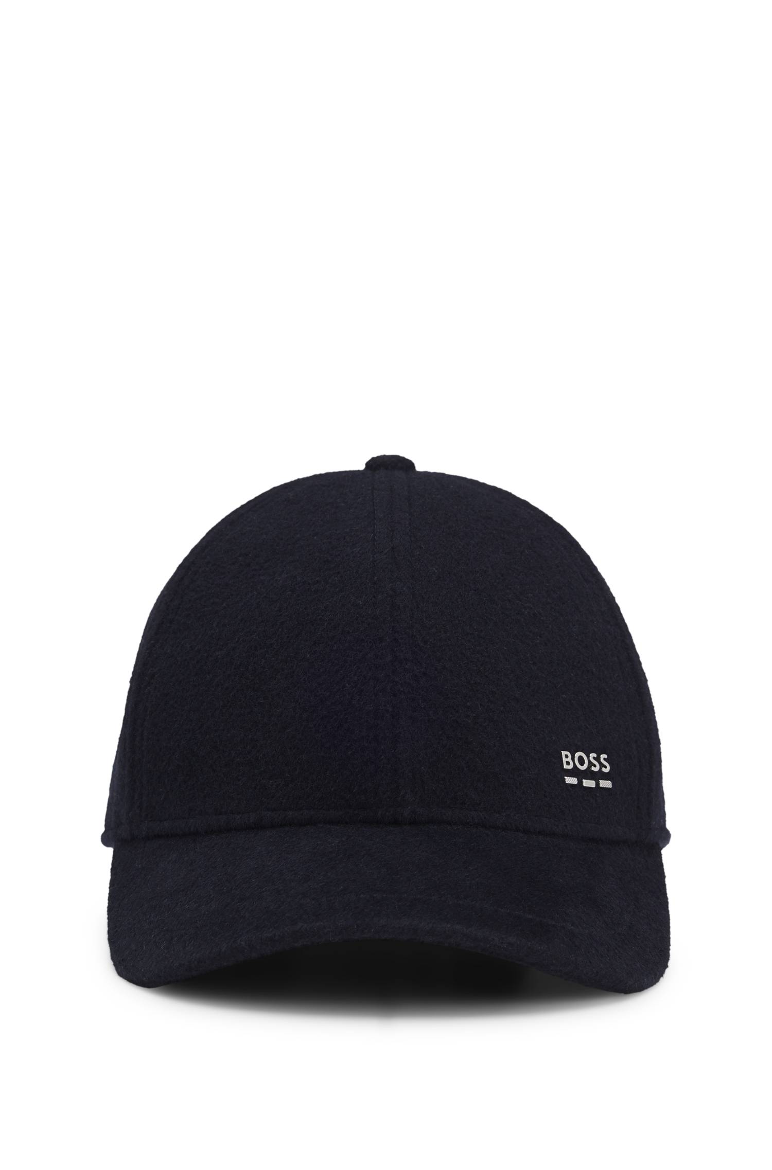 Boss Wool and silk blend cap with logo hardware kepsar herr – bild 3
