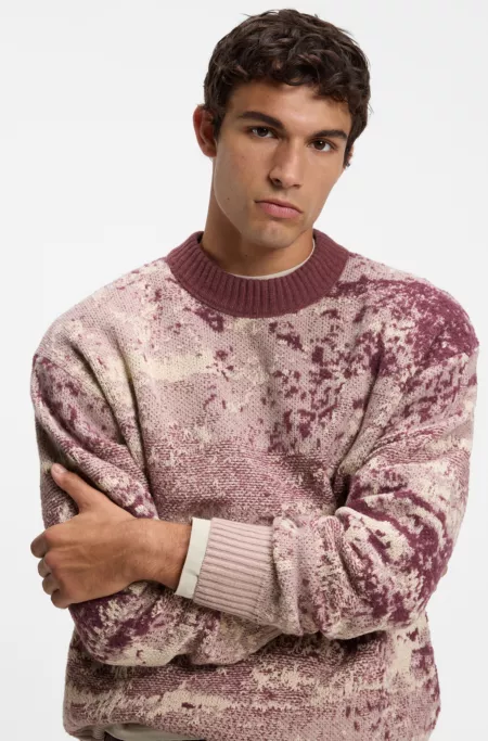 Relaxed-Fit Pullover mit Jacquard-Muster