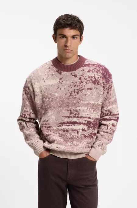 Relaxed-Fit Pullover mit Jacquard-Muster