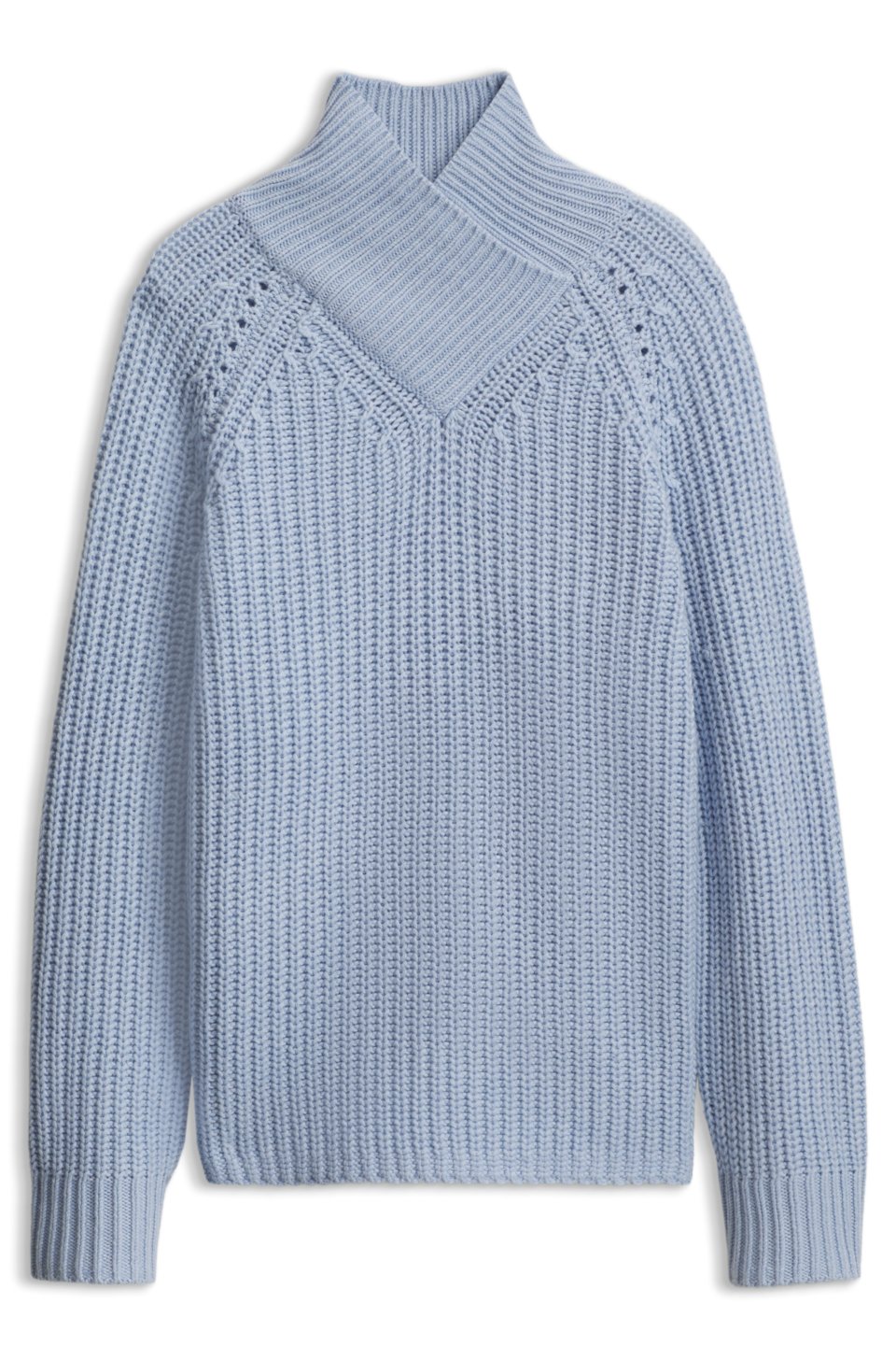 V-neck sweater in wool and cashmere
