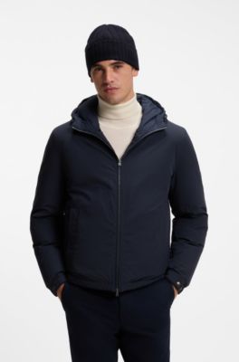 Cashmere beanie hat with Aran cable knit, Black