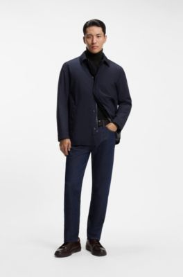 Rollneck sweater in pure cashmere, Black