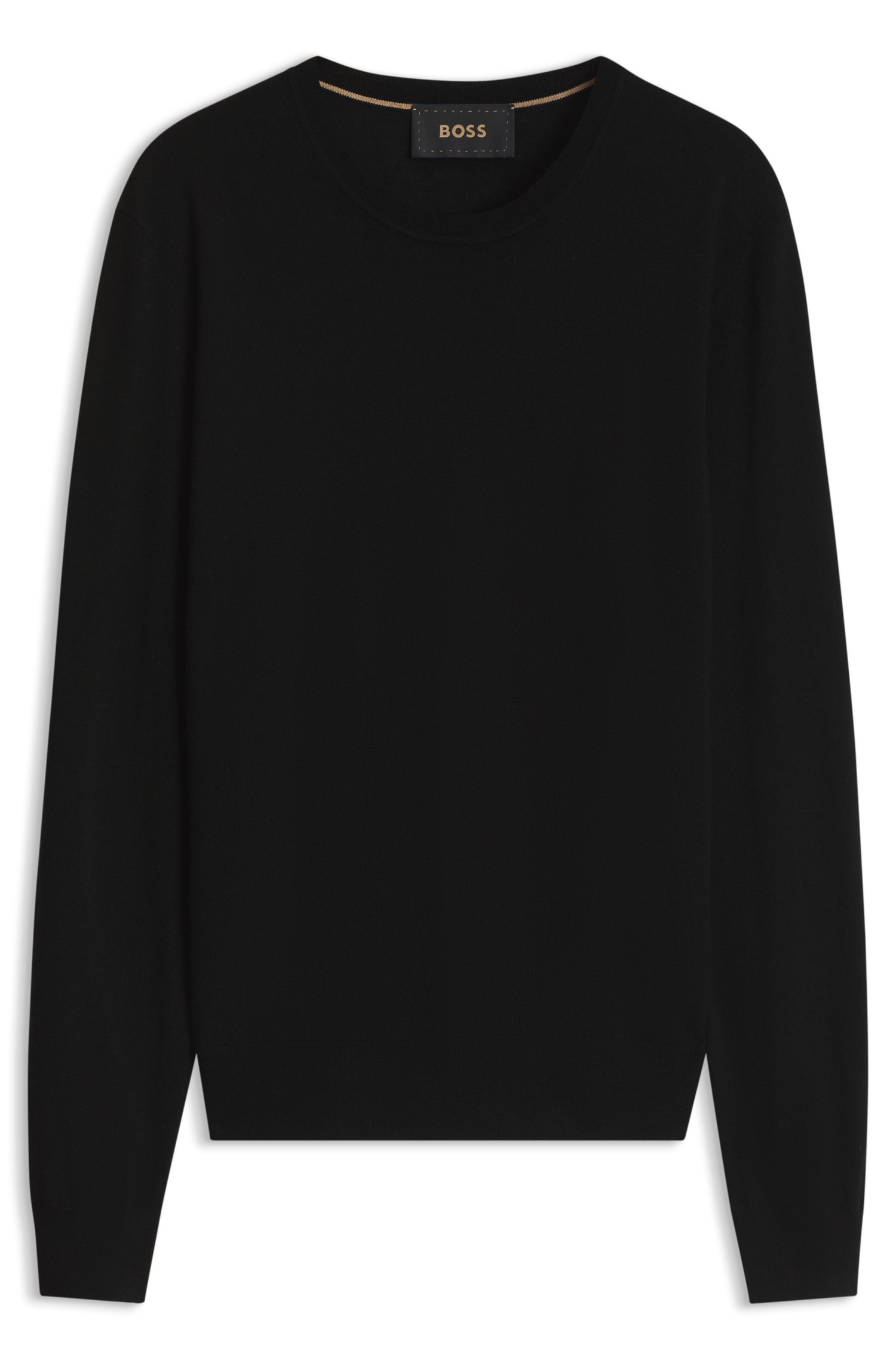 Boss Crew-neck sweater in pure cashmere stickade tröjor herr