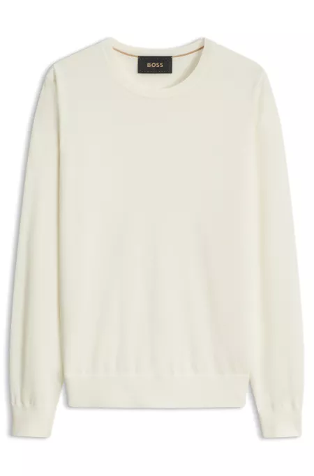 Crew-neck sweater in pure cashmere