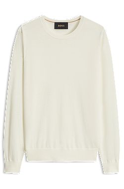 Crew-neck sweater in pure cashmere