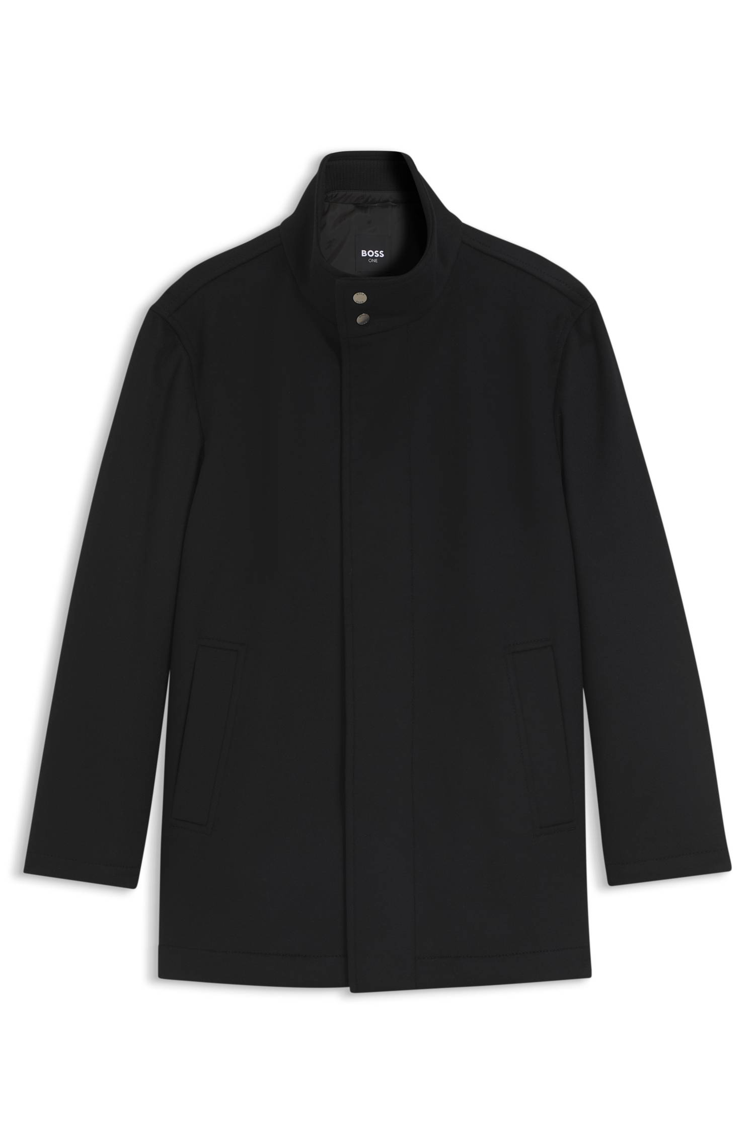 Boss Italian fabric formal coat with a stand collar kappor & rockar herr – bild 4