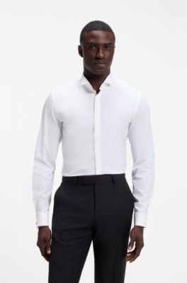 Slim-fit Easy Iron formal shirt, White