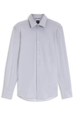 Boss Slim-fit shirt in printed performance-stretch jersey långärmade t-shirts herr – bild 4