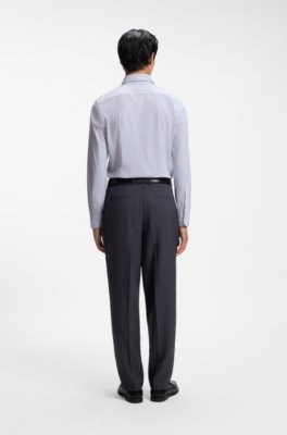 Boss Slim-fit shirt in printed performance-stretch jersey långärmade t-shirts herr – bild 3