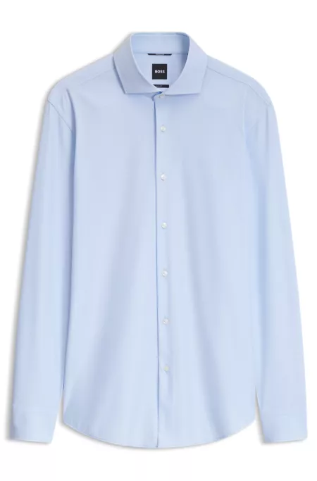 Chemise Slim en tissu stretch à carreaux vichy