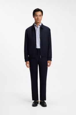 Slim-fit shirt in stretch fabric with Vichy check, Light Blue Patterned