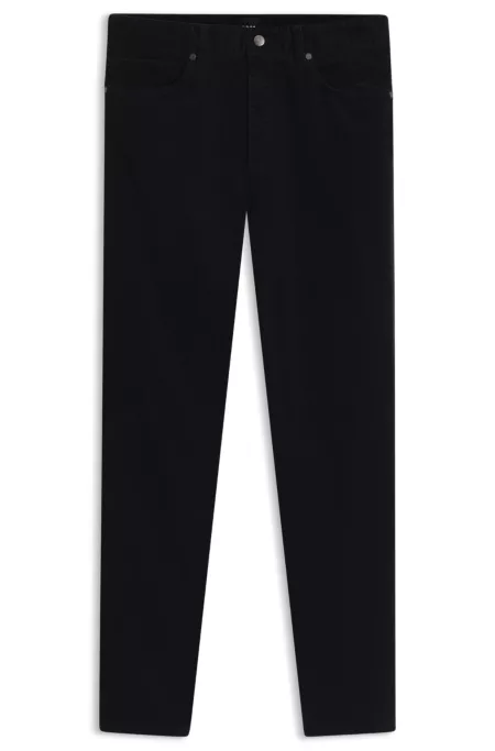 Pantalon lavable en velours côtelé fin à teneur en stretch