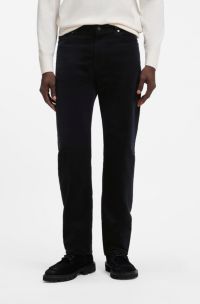 Wasbare broek van babycorduroy met stretch, Donkerblauw