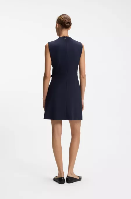 A-Linien-Kleid mit Logo-Schleife