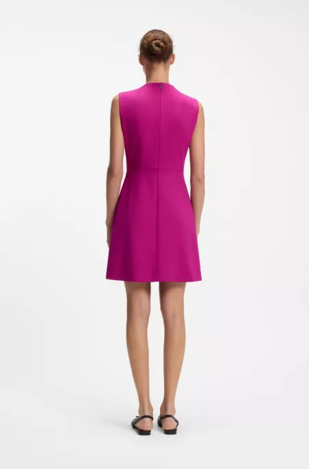 A-Linien-Kleid mit Logo-Schleife