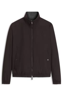 Reversible blouson jacket in water-repellent fabric 4