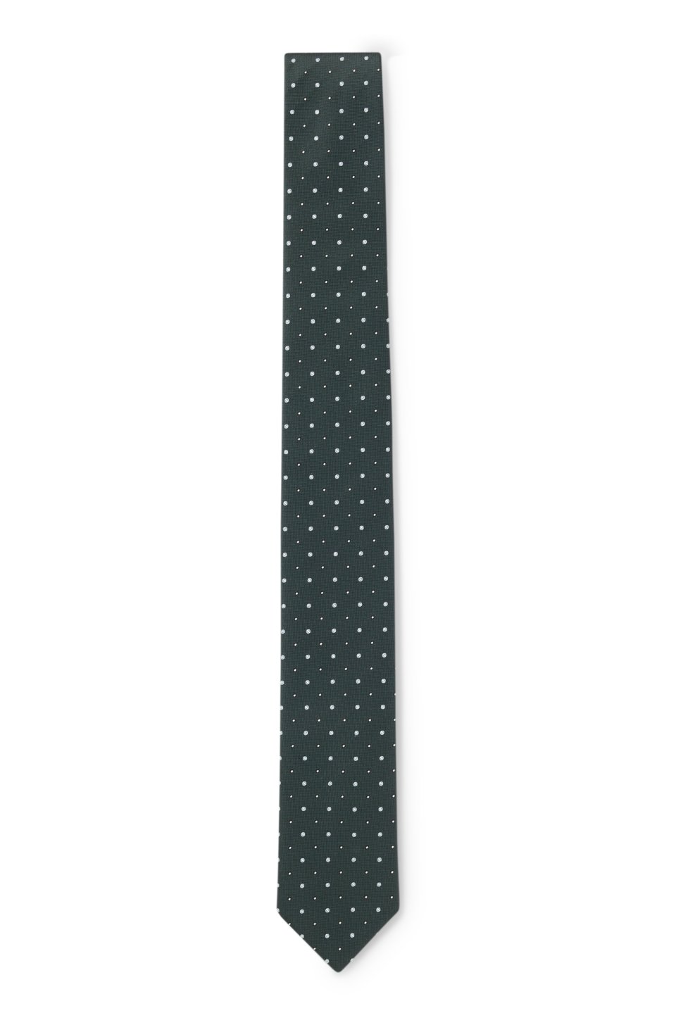 Silk-blend tie with jacquard-woven pattern