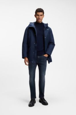 Delaware slim-fit jeans in blue soft-motion denim, Dark Blue