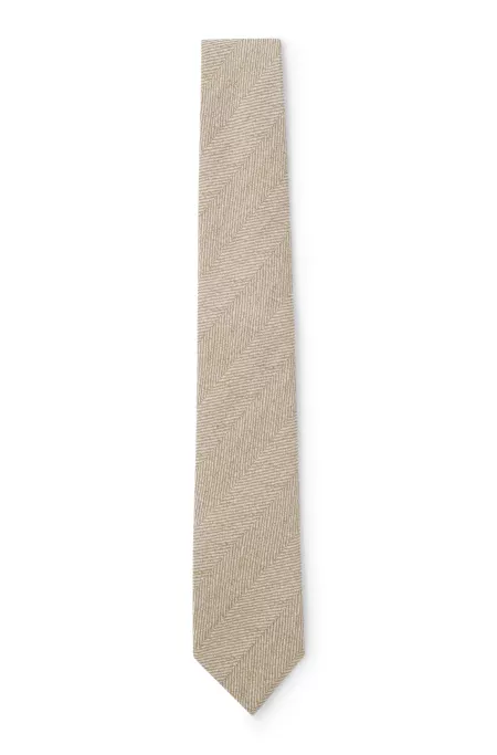 Handgefertigte Jacquard-Krawatte aus feinster italienischer Seide