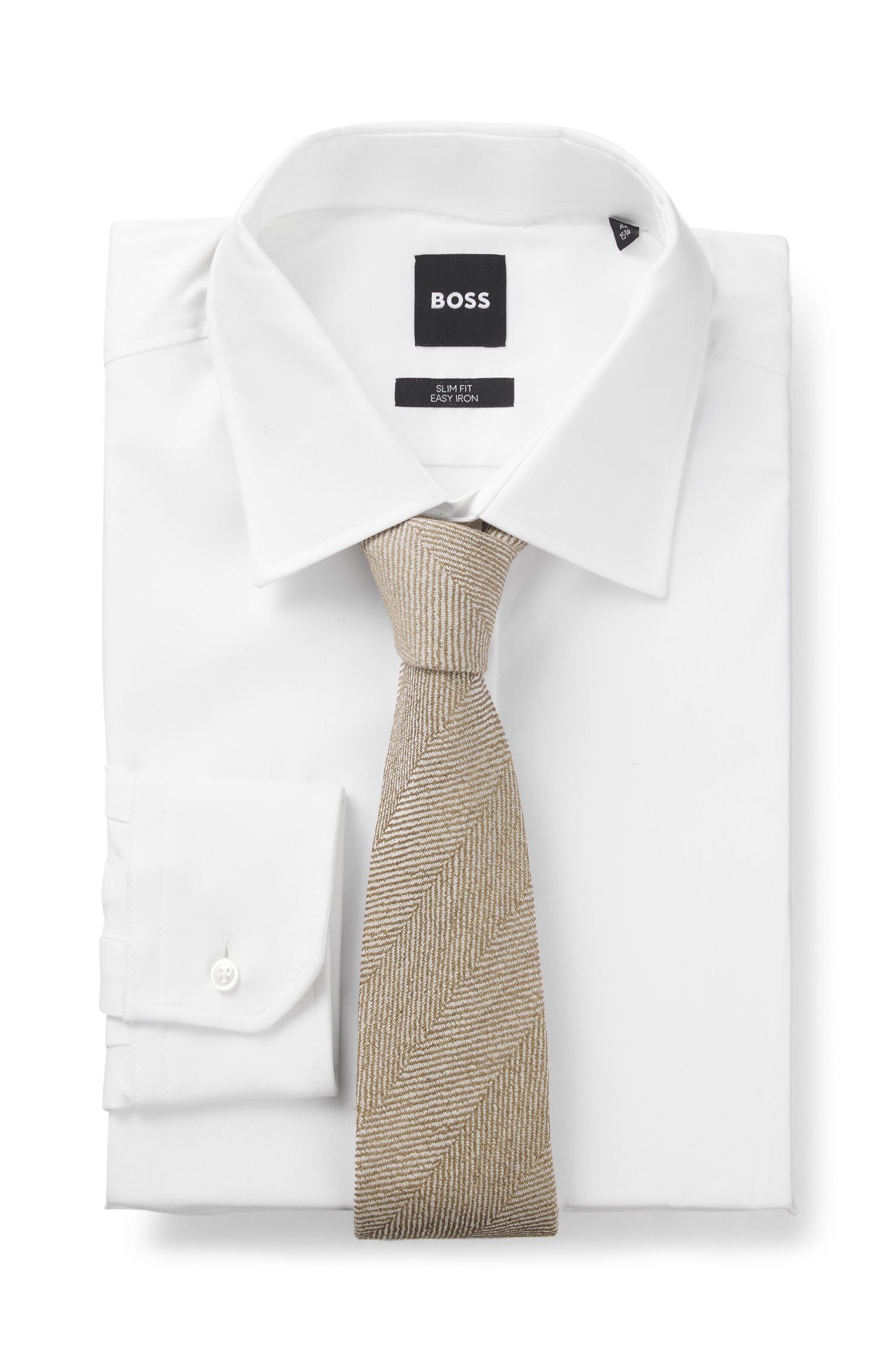 Boss Hand-made jacquard tie in finest Italian silk slipsar herr – bild 2