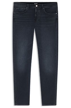 Delaware slim-fit jeans in indigo knit denim