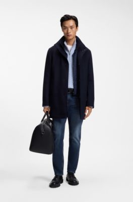 Jeans regular-fit in misto cotone elasticizzato, Blu scuro