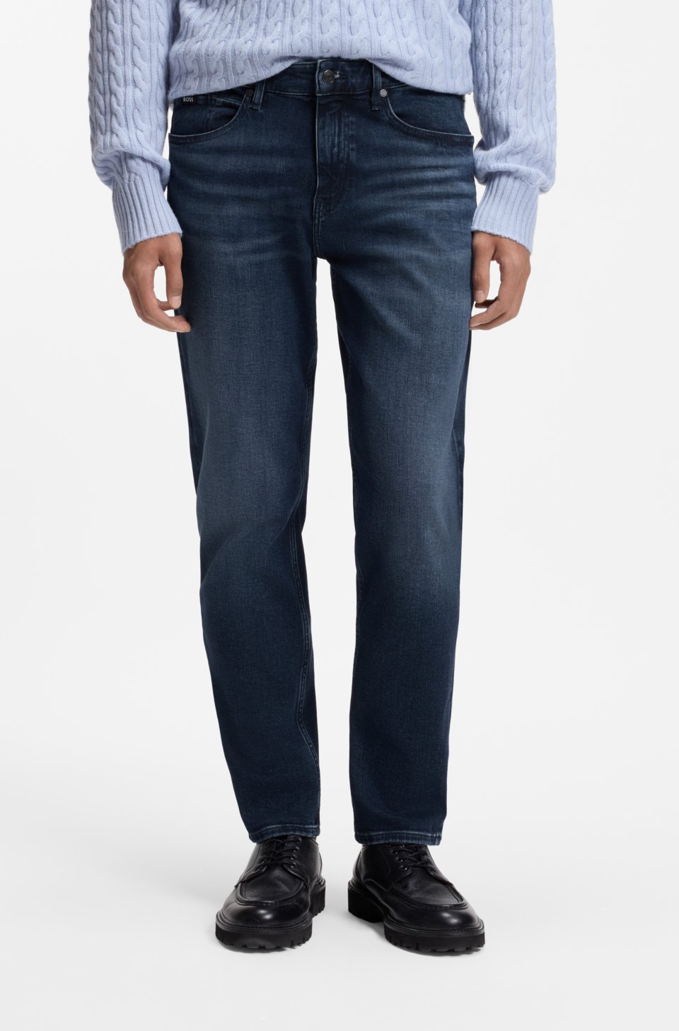 Regular-fit jeans in a stretch cotton blend