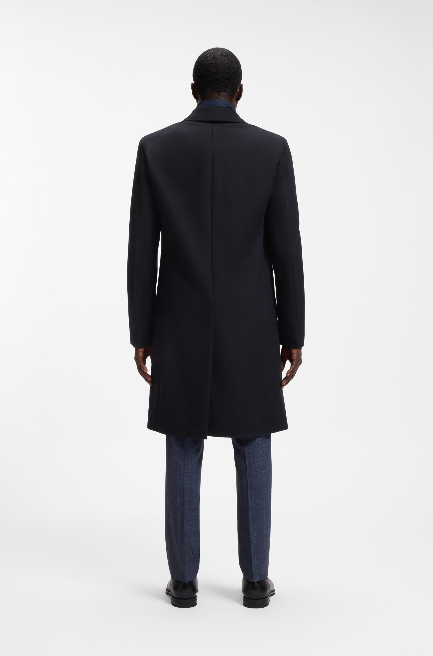 Boss ONE wool-blend coat with zip-up inner jackor herr – bild 3