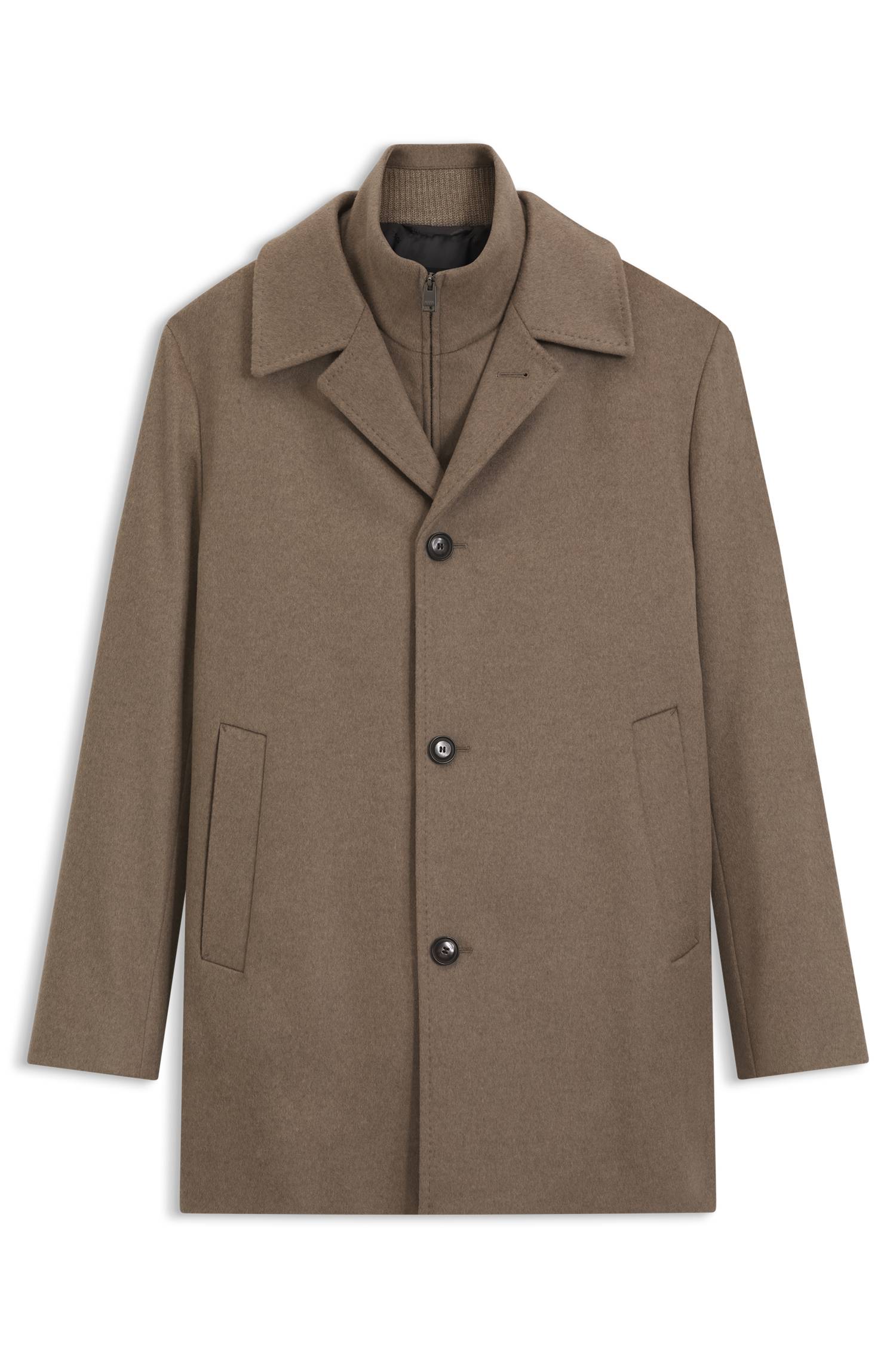 Boss Relaxed-fit formal coat in Italian fabric kappor & rockar herr – bild 4