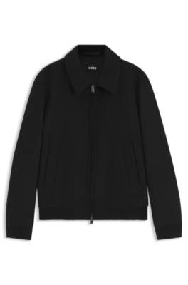 Relaxed-fit jacket in a patterned wool blend 4