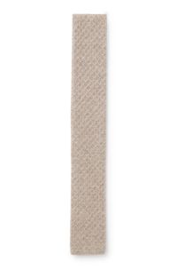 Italian-made knitted tie in pure cashmere, Beige