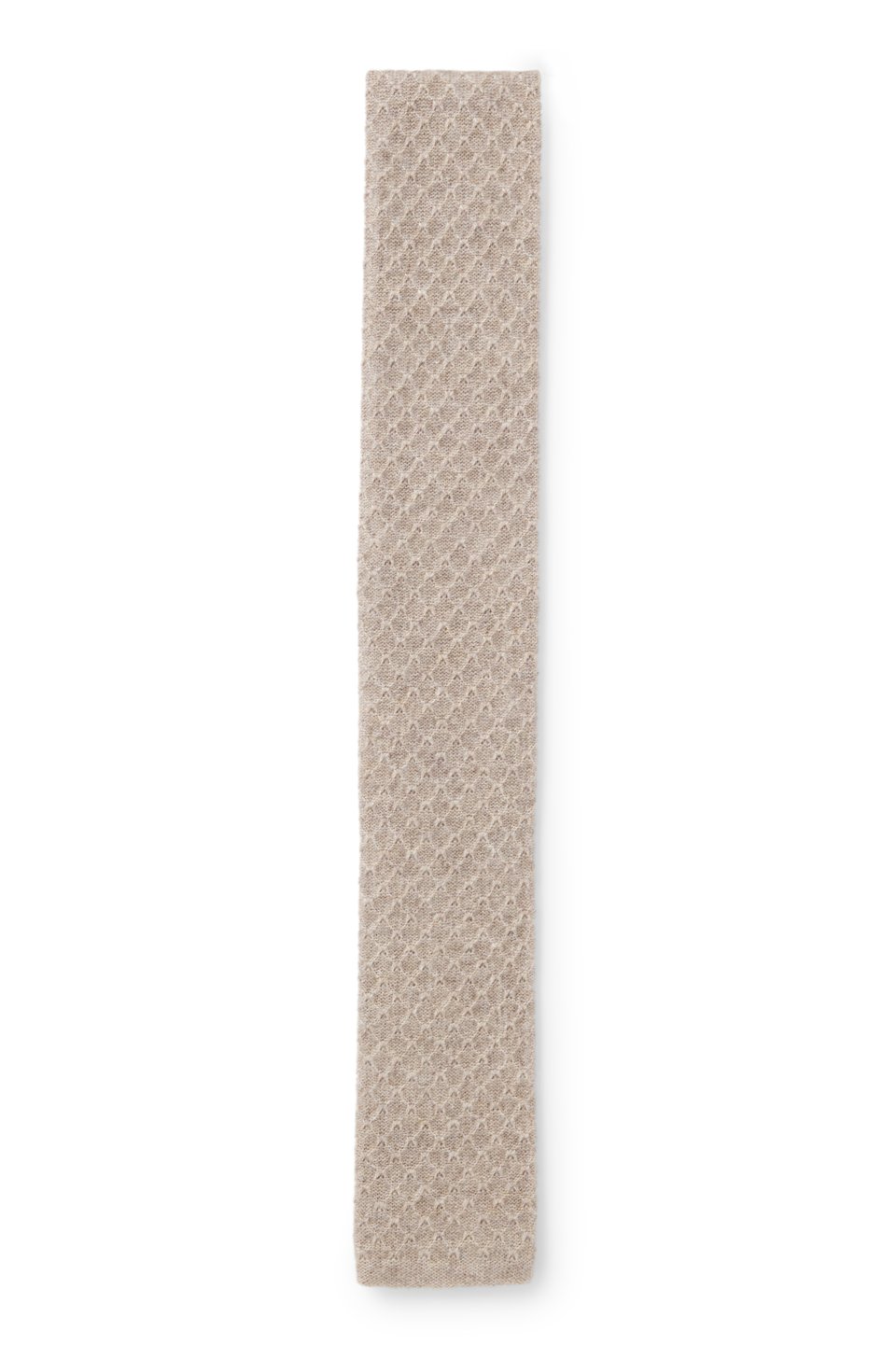 Italian-made knitted tie in pure cashmere