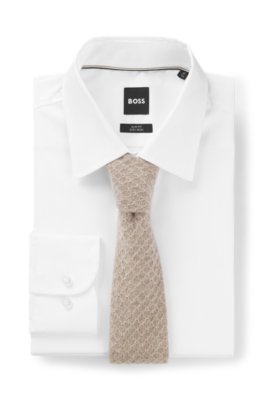 Boss Italian-made knitted tie in pure cashmere slipsar herr – bild 2