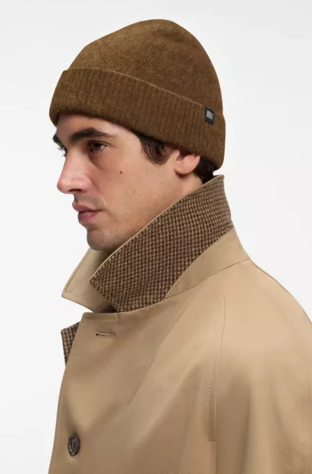 BOSS BY BECKHAM beanie hat in wool and cashmere