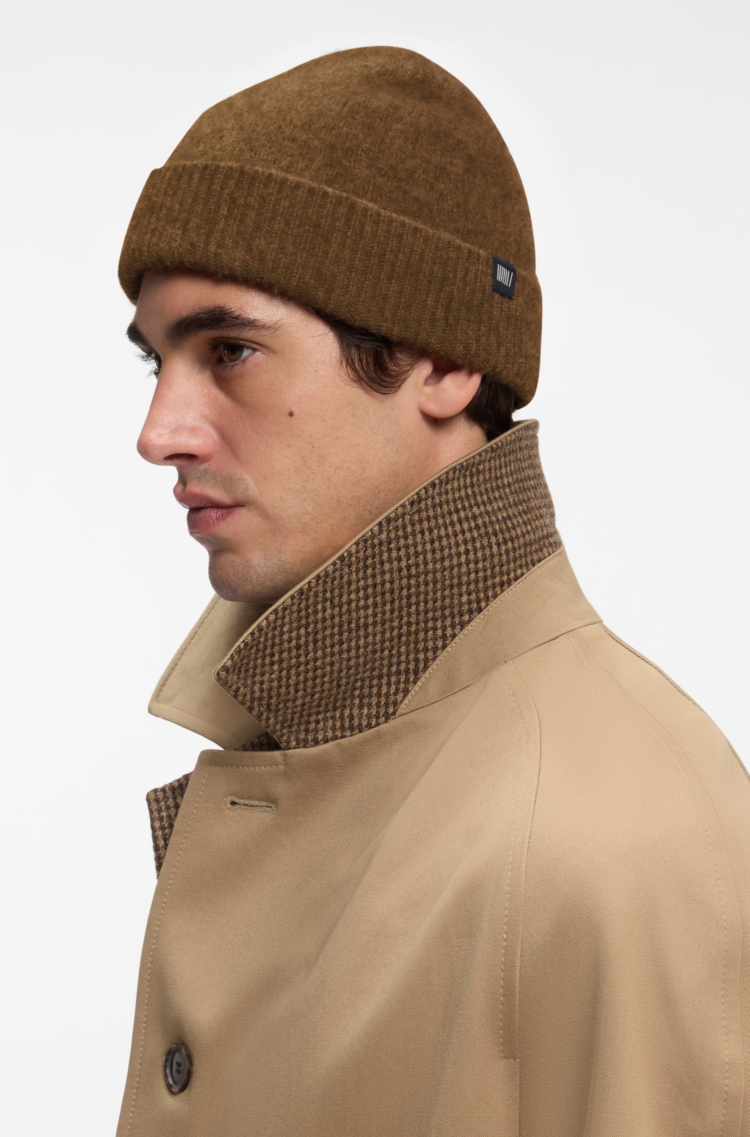 Boss BY BECKHAM beanie hat in wool and cashmere mössor herr – bild 2