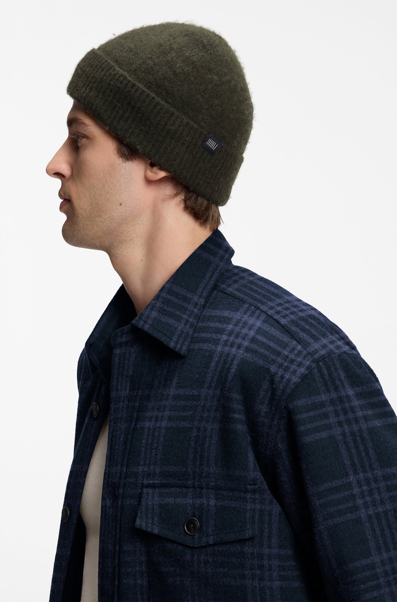 Boss BY BECKHAM beanie hat in wool and cashmere mössor herr – bild 2