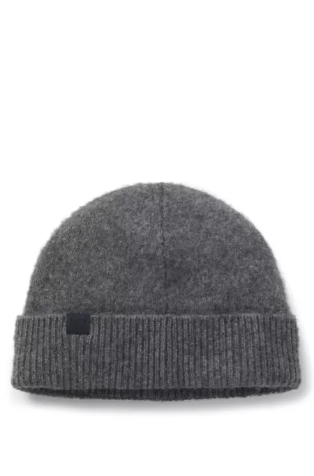 BOSS BY BECKHAM beanie hat in wool and cashmere